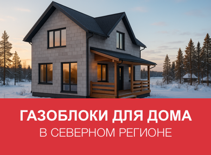 Газоблоки для строительства домов в северных регионах: выбор плотности и толщины