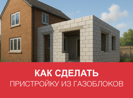 Переоборудование старого дома: пристройка из газоблоков в Владимирской области